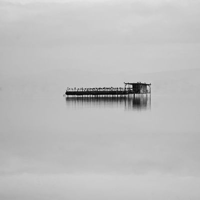 A simple, abstract silhouette suggesting inner peace and balance.